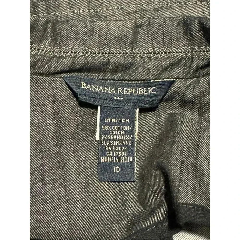 Banana Republic Women’s Size 10 Gray Two Button Stretch Blazer‎ EUC - Picture 4 of 6